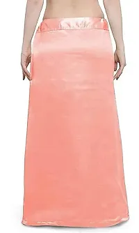 Reliable Pink Satin Solid Stitched Petticoat For Women-thumb2