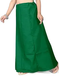 Reliable Green Cotton Solid Stitched Petticoat For Women-thumb2