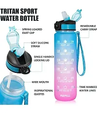 Unbreakable Silicon water Bottle Motivational Bottle-thumb3