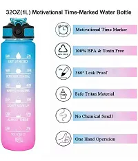 Unbreakable Silicon water Bottle Motivational Bottle-thumb1