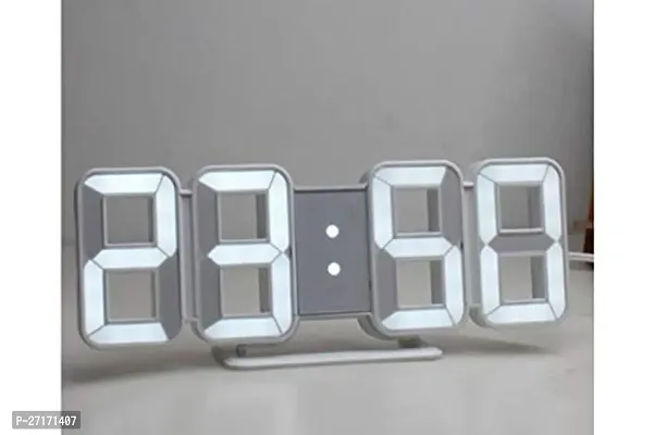 Acrylic Digital LED Number Clock Table/Wall Hanging Alarm Clock-thumb0