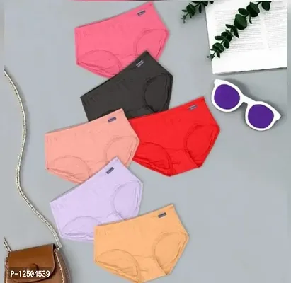 Women Panty Multicolor (Pack of 6)