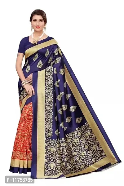 Women Art Silk Jacquard Saree with Blouse piece-thumb0