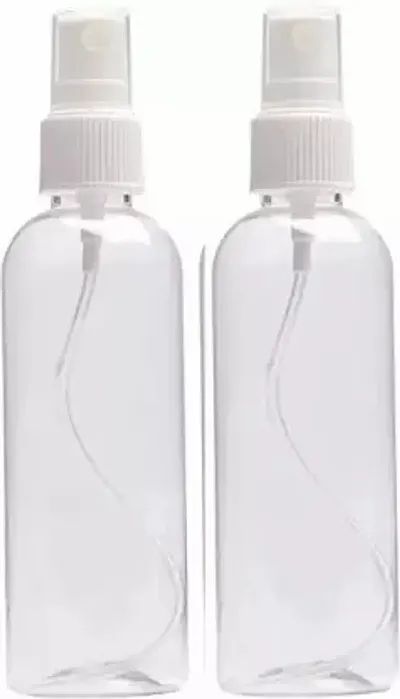 Stylewell Set Of 2 Multipurpose Transparent Refillable Reusable Container Spray Bottle 50 ml Liquid Dispenser