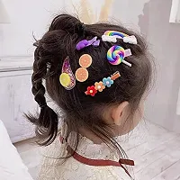 SUNBIRD 14 Pcs Multi Unicorn Ice Cream Hair Clips Set Baby Hairpin For Kids Girls Toddler Barrettes Hair Accessories (random colour) (pack of 14, Purple colour)-thumb3