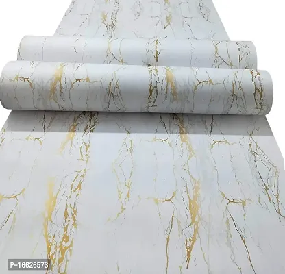 SUNBIRD Marble Wallpaper Wall Sticker for Kitchen Cabinets Bathroom Peel  Stick Wall Removable Contact Paper Waterproof Wall Paper (24 X 48 Inch, Golden White Marble)