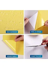 SUNBIRD Solid Yellow Color Matte Textured Vinyl Adhesive Paper Peel Stick Wallpaper Cabinet Drawer Dresser Shelf Liners Decal Waterproof Decorative Self Adhesive Vinyl(yellow Matte vinyl 24 X 72 Inch)-thumb4