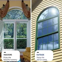 SUNBIRD? Window Film Privacy Heat Insulation Anti-UV Window Coloring Office Home Mirror Glass Film (Silver, 50 cm X 299 cm)-thumb4