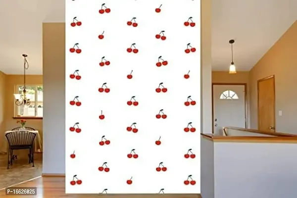 SUNBIRD Wallpaper for Walls Bedroom Full Wall ,Self Adhesive Wall Paper Stickers Kitchen ,Bedroom, Living Room Furniture Waterproof and Oil Proof ( Cherry Wallpaper 17 X 78 inch)-thumb2