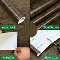 SUNBIRD Wood Peel and Stick Wallpaper Shiplap Wood Contact Paper Wallpaper Removable Wood Grain Self Adhesive Wall Covering Kicthen Furniture Cabinet (24 X 48 Inch, Plank Wood)-thumb3