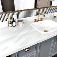 SUNBIRD Glossy White Marble Contact Paper Peel and Stick Wallpaper Vinyl Film Self Adhesive Removable Waterproof Wall Paper for Countertop Cabinet Kitchen-thumb4