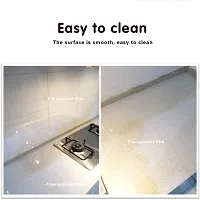 SUNBIRD Transparent Kitchen Backsplash Protective Contact Paper Removable Clear Wall Protector Oil Proof Waterproof Sticker Easy to Clean 12 X 36 Inch-thumb3