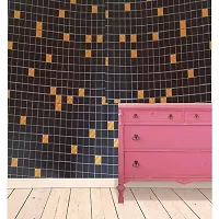 SUNBIRD Kitchen Wall Stickers Wood Wallpaper Liner, Furniture, Almirah, Table Top,New Design Wood Wallpaper Sticker (Black Gold Box 24 X 72 inch )-thumb4