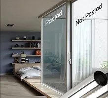 SUNBIRD Window Film One Way Window Privacy Film Static Cling Sun Blocking Anti UV Reflective Window Tint for Home and Office - Black-Silver-thumb3