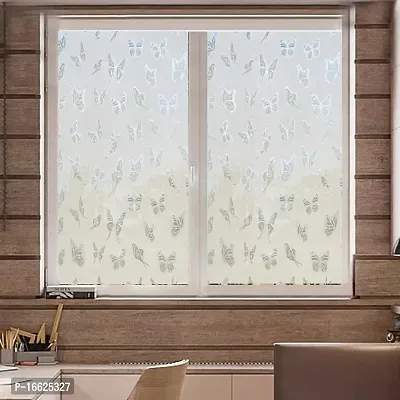 SUNBIRD Window Privacy Film Cling Decorative Window Sticker Non-Adhesive Bathroom Window Privacy Film Sun Blocking Stained Glass Sticker for Home and Office-thumb2