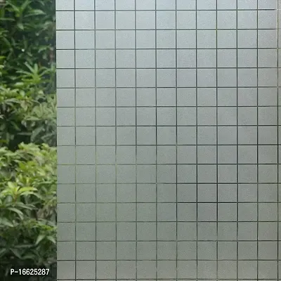 SUNBIRD Window Film for Privacy, Grid Pattern Window Tint for Home, Window Glass Sticker for Office 24 x 58 inch_ Window Film-thumb0