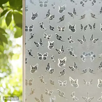 SUNBIRD Window Privacy Film Cling Decorative Window Sticker Non-Adhesive Bathroom Window Privacy Film Sun Blocking Stained Glass Sticker for Home and Office-thumb3