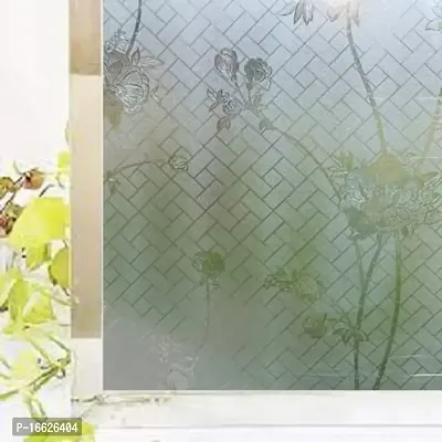 SUNBIRD SUNBIRD Window Privacy Film, Decorative Stained Glass Window Film, Frosted Window Tinting Film for Home, House Door Glass(60 X 121 Cm Buttercup)