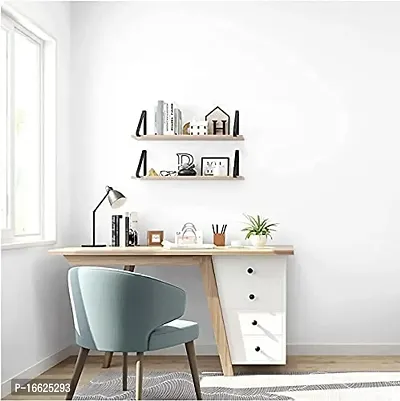 SUNBIRD Self-Adhesive White Contact Paper Wallpaper Removable Waterproof Peel and Stick Vinyl Self-Adhesive Paper Shelf Liner for Decorating Wall Table Wall and Door Reform-thumb3