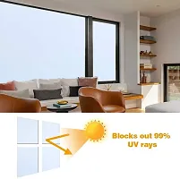 SUNBIRD? 50cm X 10Ft White Opaque Window Film Window Privacy Film for Home Office Window Covering Sun Blocking Anti UV Heat Control Static Cling-thumb1