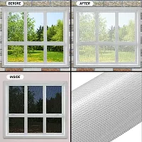 SUNBIRD 60cm X 200cm One Way Privacy Window Film,White Perforated Vinyl Window Film,Self Adhesive Dotted Perforated Mesh Window Vinyl Privacy Film for Car and Home-thumb4