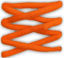 SUNBIRD 5 Pair Ova/sneaker/Flat Shoes laces Athletic Shoe Laces for Sport/Running Shoes Shoe Strings Round Oval /Flat/sneaker Shoe Lace (5 pair, Orange oval)-thumb2