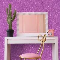 SUNBIRD Matte Pink Wallpaper Pink Peel and Stick Wallpaper Pink Contact Paper Self Adhesive Thick Removable Wall Paper Roll for Bedroom Nursery Walls Cabinet Kids-thumb4