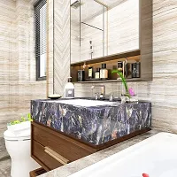 SUNBIRD Marble Sheet,Wallpaper Sticker Glossy 24Inch X 10 Square Feet Removable, Renovation Sheet, Repair Sticker, Adhesive, Waterproof, Heat Resistant,-thumb4