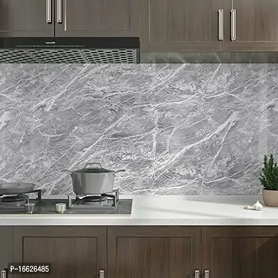 SUNBIRD Counter top Covers Peel and Stick Wallpaper Self Adhesive Wall Paper Roll Kitchen top Marble Adhesive Paper Table Desk Cover Bathroom Vanity Decor Waterproof 24x78_Inch (Grey Marble)