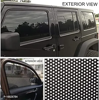 SUNBIRD Perforated Vinyl Window Film Black to Prevent Bird Strike, Perforated Black Vinyl Privacy Window Film Privacy Protecting Self Adhesive Glass Stickers 24x48 Inch-thumb2