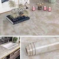 SUNBIRD Marble Gloss Self Adhesive Wood Grain Wallpaper Waterproof Old Furniture Vinyl Stickers Wooden Door Wardrobe Desktop PVC Wall Contact Paper Self-Adhesive Wallpaper(24 X 48Inch)-thumb3