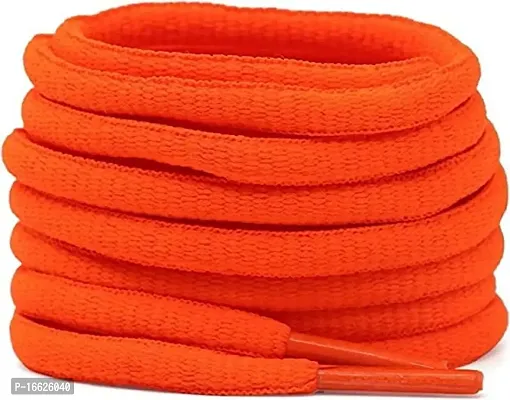 SUNBIRD 5 Pair Ova/sneaker/Flat Shoes laces Athletic Shoe Laces for Sport/Running Shoes Shoe Strings Round Oval /Flat/sneaker Shoe Lace (5 pair, Orange oval)