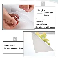 SUNBIRD? PVC Non Adhesive Window Film Privacy Self Static Cling Frosted Window Glass Film Sticker for Home and Office 24x48 Inch-thumb2