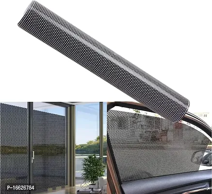 SUNBIRD Perforated Vinyl Window Film Black to Prevent Bird Strike, Perforated Black Vinyl Privacy Window Film Privacy Protecting Self Adhesive Glass Stickers 24x48 Inch-thumb5