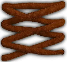 SUNBIRD 5 Pair Ova/sneaker/Flat Shoes laces Athletic Shoe Laces for Sport/Running Shoes Shoe Strings Round Oval /Flat/sneaker Shoe Lace (5 pair, Brown oval)-thumb3