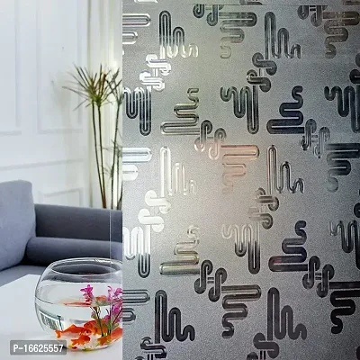 SUNBIRD Window Privacy Film, Decorative Stained Glass Window Film, Frosted Window Tinting Film for Home, House Door Glass (60 X 121 cm Snail cuts )-thumb4