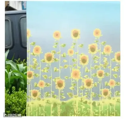 SUNBIRD Sunflower Window self-adhesive Film Frosted Opaque balcony bathroom Waterproof Privacy Glass Sticker Home Decorative 90*300cm