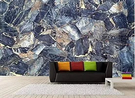 SUNBIRD Wallpaper Sticker Self Adhesive Marble Wallpaper for Furniture, Altamira, Kitchen, Bathroom, Restaurants, Home, Office ( Stone ++Blue_24 X 72 Inch))-thumb3