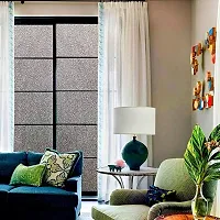 SUNBIRD Glitter Film Frosted Glass Electrostatic Self-Adhesive Protection Window Stickers Anti-UV for Home Living Room(24 X 72 Inch Glitter Blackout)-thumb2