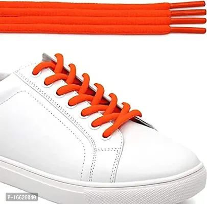 SUNBIRD 5 Pair Ova/sneaker/Flat Shoes laces Athletic Shoe Laces for Sport/Running Shoes Shoe Strings Round Oval /Flat/sneaker Shoe Lace (5 pair, Orange oval)-thumb5