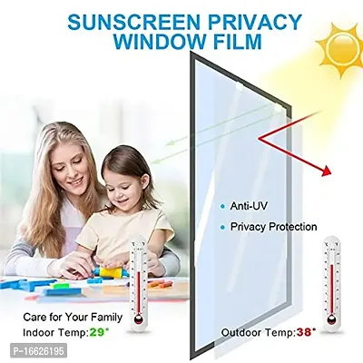 SUNBIRD 3Pcs_20Inch X 48Inch_One Way Mirror Window Film Self-Adhesive Reflective Privacy Glass Tint Heat Control Solar Film-thumb5