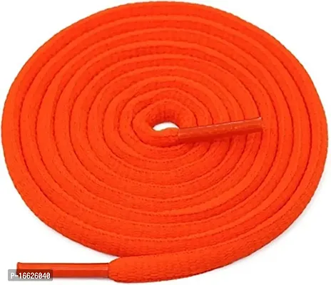 SUNBIRD 5 Pair Ova/sneaker/Flat Shoes laces Athletic Shoe Laces for Sport/Running Shoes Shoe Strings Round Oval /Flat/sneaker Shoe Lace (5 pair, Orange oval)-thumb2