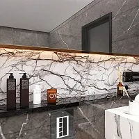 SUNBIRD Glossy White Marble Contact Paper Peel and Stick Wallpaper Vinyl Film Self Adhesive Removable Waterproof Wall Paper for Countertop Cabinet Kitchen-thumb2