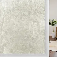 SUNBIRD Decorative Window Film,Flower Static Cling Privacy Door Film, Non Adhesive Heat Control Anti UV Window Cling for Office and Home-thumb3