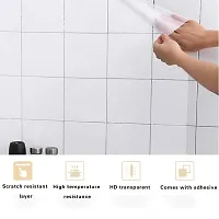 SUNBIRD Transparent Kitchen Backsplash Protective Contact Paper Removable Clear Wall Protector Oil Proof Waterproof Sticker Easy to Clean 12 X 36 Inch-thumb4