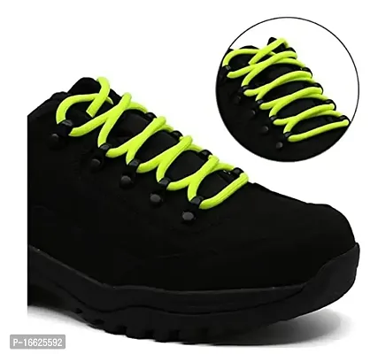 SUNBIRD 5 Pair Ova/sneaker/Flat Shoes laces Athletic Shoe Laces for Sport/Running Shoes Shoe Strings Round Oval /Flat/sneaker Shoe Lace (5 pair, Neon Green oval)-thumb3