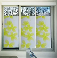 SUNBIRD Window Privacy Film, Decorative Stained Glass Window Film, Frosted Window Tinting Film for Home, House Door Glass (Green Leaf dot 43 X 121 CM)-thumb2