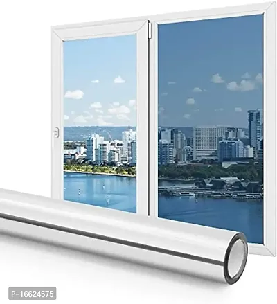 SUNBIRD? 50cm*200cm Window Film Clings for Home UV Blocking Reflective Mirror Heat Control Film Daytime Privacy Protection Removable Non-Adhesive Static Cling