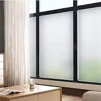 SUNBIRD Window Sparkle Privacy Frosted Glass Window Film Sun Blocking Non Adhesive Heat Blocker Tinting Film Decorative Stickers (White Diamond Frosted)-thumb3