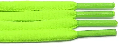 SUNBIRD 5 Pair Ova/sneaker/Flat Shoes laces Athletic Shoe Laces for Sport/Running Shoes Shoe Strings Round Oval /Flat/sneaker Shoe Lace (5 pair, Neon Green oval)-thumb3